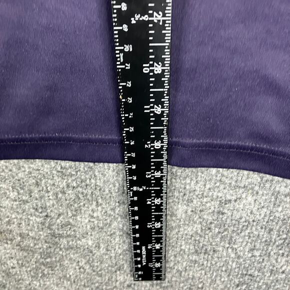 PGA Tour Pro Series Polo Mens XXL Purple Blue Striped Athletic Fit Golf Shirt - Picture 4 of 7